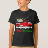 Rode Vrachtwagen Video Game Controllers Merry Chri T-shirt (Voorkant)
