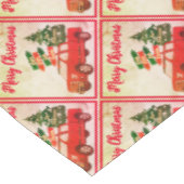 Rode Vrachtwagenboom Woodland  Vrolijk Kerstfeest Tafelkleed (Gekanteld)