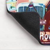 RODE VRACHTWAGENCHAUFFEURS Mousepad Muismat (Hoek)