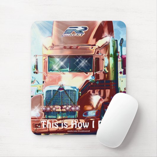 RODE VRACHTWAGENCHAUFFEURS Mousepad Muismat (Met muis)