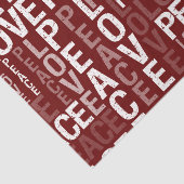 Rode vrede en liefde tissuepapier (Detail)