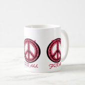 rode vrede voor alle mok (Voorkant rechts)