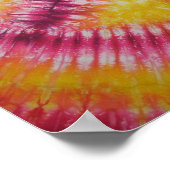 Rode Vredesteken Tie Dye Poster (Hoek)