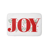 Rode Vreugde met bessen Kerstvakantie Badmat (Voorkant)