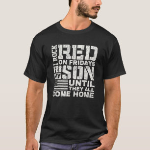 Rode Vrijdag Draag Rood voor Mijn Zoon Zo T-shirt