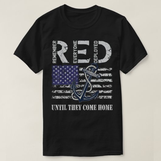 Rode Vrijdag militairen implementeren de Amerikaan T-shirt (Design voorkant)