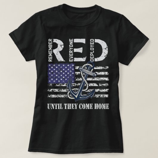 Rode Vrijdag militairen implementeren de Amerikaan T-shirt (Design voorkant)