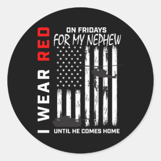 Rode Vrijdag Neef Militair Onthoud iedereen Deplo Ronde Sticker
