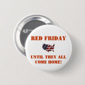 Rode vrijdag - rood ronde button 5,7 cm (Voorkant /achterkant)