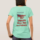 Rode vrijdag t-shirt (Achterkant)