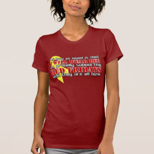 Rode vrijdag t-shirt