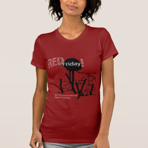 Rode vrijdag t-shirt