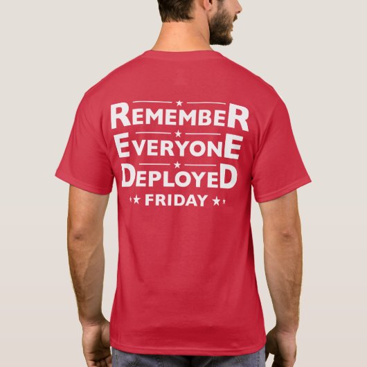 RODE Vrijdag T-shirt (Achterkant)