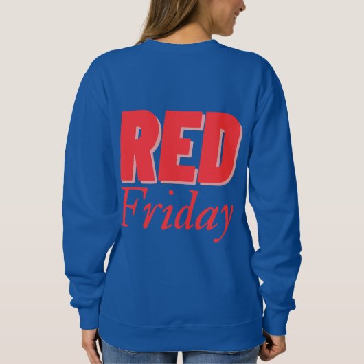 Rode vrijdag zoet shirt voor dames (Achterkant)