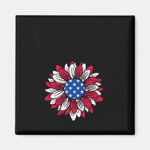 Rode vrijdag zonnebloem vlag usa herinner iedereen magneet