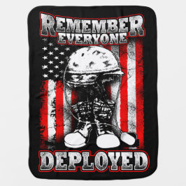 Rode vrijdagbabydeken Militaire kinder snuggle Inbakerdoek