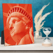 Rode Vrijheidsbeeld Fotoplaat (Zijkant)