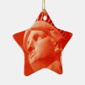 Rode Vrijheidsbeeld Keramisch Ornament (Rechts)