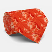 Rode Vrijheidsbeeld Stropdas (Opgerold)