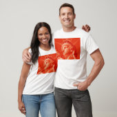 Rode Vrijheidsbeeld T-shirt (Unisex)