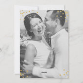 Rode vrolijke kerst met faux goud en foto feestdagenkaart (Achterkant)