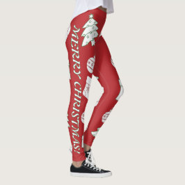 Rode vrolijke kerst Vrouwen Leggings