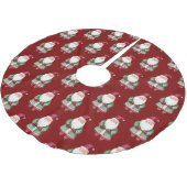 Rode vrolijke kerstman kerstboom rok (Gekanteld)