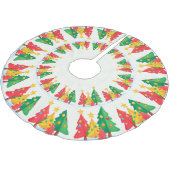 Rode Vrolijke Kerstmis Holly kerstboom naadloze ge Kerstboom Rok (Gekanteld)