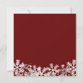 Rode Vrolijke Kerstmis Partij Kaart (Achterkant)