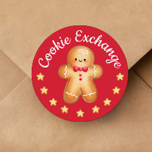 Rode Vrolijke Kerstmis Schattige Gingerbread Man