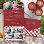 Rode vrolijke kersttrifold Kaart<br><div class="desc">Transformeer uw vakantieseizoen met onze stijlvolle Red Merry Christmas Trifold Kaart, met een prachtig waterverf rood en wit buffelplaid. Deze kaart straalt tijdloze elegantie en feestelijke charme uit en biedt voldoende ruimte om uw gekoesterde herinneringen te laten zien. Verhoog uw vakantie groeten met een verfijnde en oprechte touch. Duik in...</div>