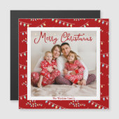 Rode vrolijke kerstverlichting Schattigee foto mag (Voorkant / Achterkant)
