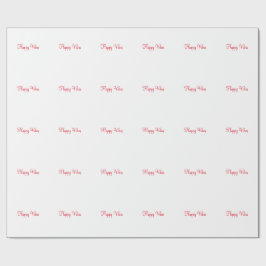 Rode vrolijke vibes vakantie eenvoudige minimale k cadeaupapier