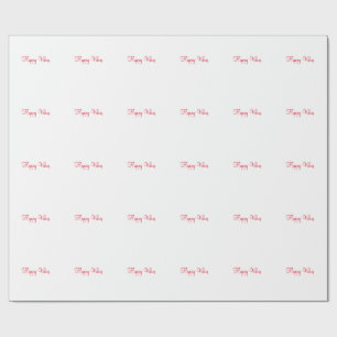 Rode vrolijke vibes vakantie eenvoudige minimale k cadeaupapier