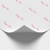 Rode vrolijke vibes vakantie eenvoudige minimale k cadeaupapier (Hoek)