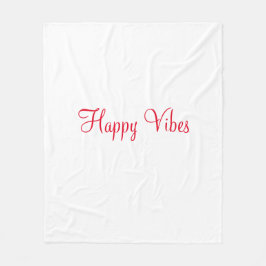 Rode vrolijke vibes vakantie eenvoudige minimale k fleece deken