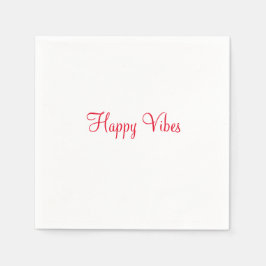 Rode vrolijke vibes vakantie eenvoudige minimale k servet