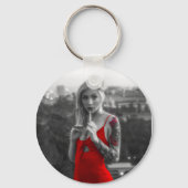 Rode vrouw sleutelhanger (Voorkant)