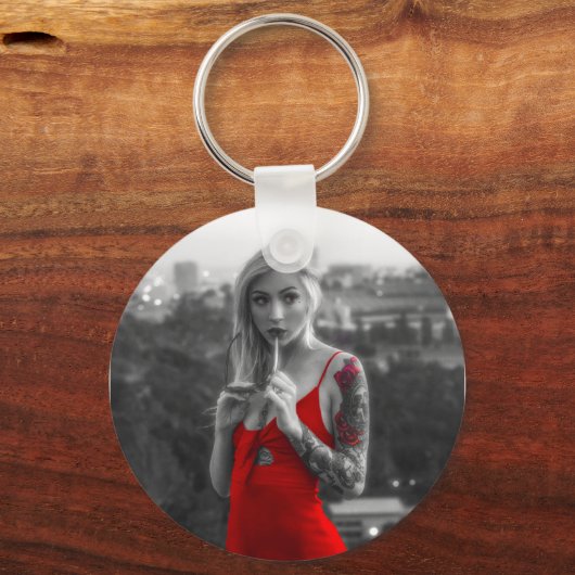 Rode vrouw sleutelhanger (Voorkant)