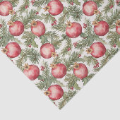 Rode Vrucht Granaat Kerst Tissuepapier (Detail)