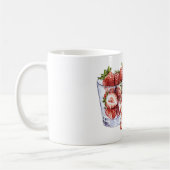 Rode Vruchten Aardbeien Glas Koffiemok (Links)