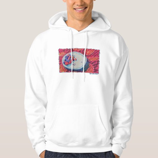 Rode Vruchten Kom Hoodie (Voorkant)