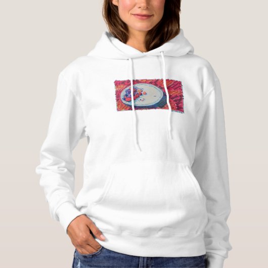 Rode Vruchten Kom Hoodie (Voorkant)