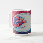 Rode Vruchten Kom Koffiemok (Voorkant links)