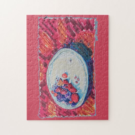 Rode Vruchten Kom Legpuzzel (Verticaal)
