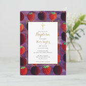 Rode vruchten land doop doop doop kaart (Staand voorkant)