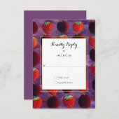 Rode vruchten Land RSVP (Voorkant / Achterkant)