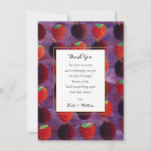 Rode Vruchten Landelijke Baby Shower / Strooipoëzi Bedankkaart (Voorkant)