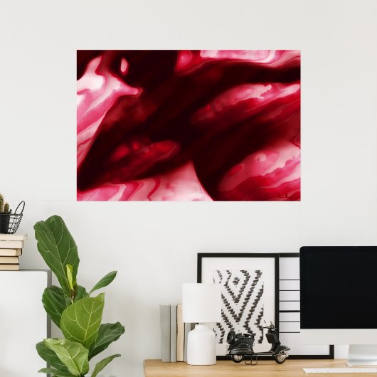 Rode vruchten van passie poster (Thuiskantoor)