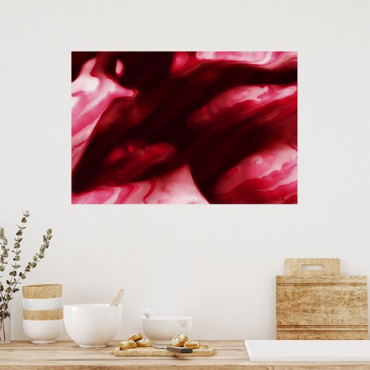 Rode vruchten van passie poster (Keuken)